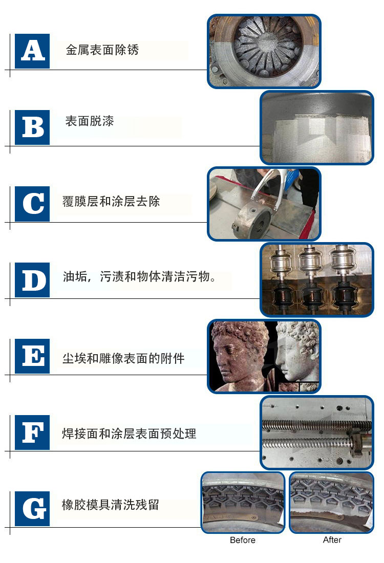 領秀激光低功率便攜式激光清洗除銹機50W